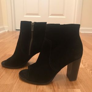 Frye open toe booties